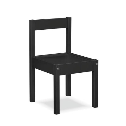 Gibson Kids 3-Piece Activity Table and Chair Set, Black