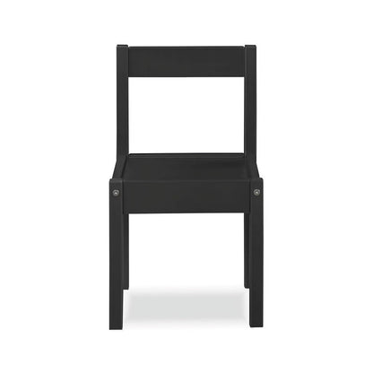 Gibson Kids 3-Piece Activity Table and Chair Set, Black