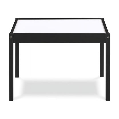 Gibson Kids 3-Piece Activity Table and Chair Set, Black